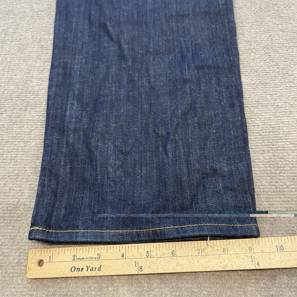 7 For All Mankind Austyn Jeans Men 40x30 Y2K Baggy Button Fly Wide Leg USA - Picture 9 of 10